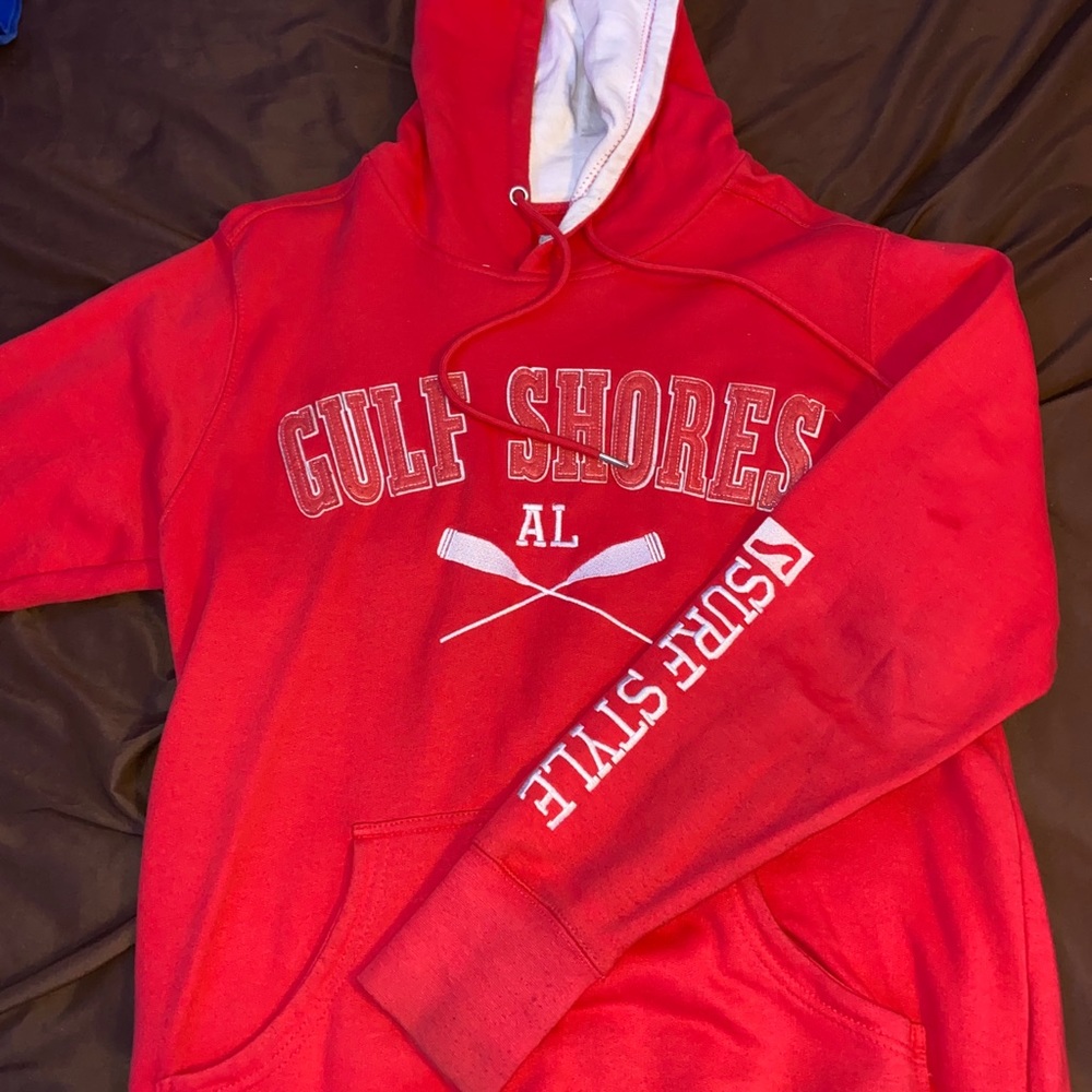 PINK GULF SHORES HOODIE